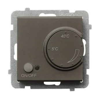 

Ozel Sonata chocolate metallic regulator for floor heating with rtp-1r/m/40 sensor