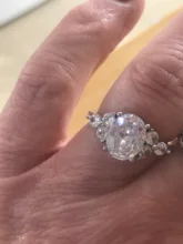 Anillo de boda ovalado de circonia cúbica para mujer, joyería 925 anillos de plata esterlina, luz rosa, blanca, azul champán