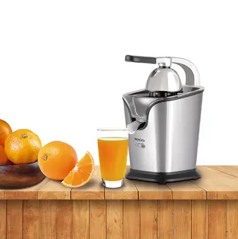 

Sogo-Juicer with toggle, 160 W, Stainless Steel, Anti Drip System, Easy Clean, automatic Ignition-Color Silver