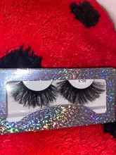 Sirena roja para pestañas, 1 par de pestañas de visón de 25mm, pestañas tupidas alargadas y dramáticas, maquillaje 3d de 25mm, venta al por mayor