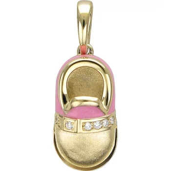 

Esthete pendant with diamonds and enamel in Yellow Gold