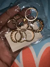 DIEZI-Conjunto de anillos para articulaciones estilo Hip Hop para mujeres y niñas, sortijas bohemias, Color dorado, Estilo Vintage