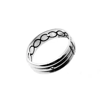 

Ring 925 sterling silver ring m Atlante 6mm. Wide unisex