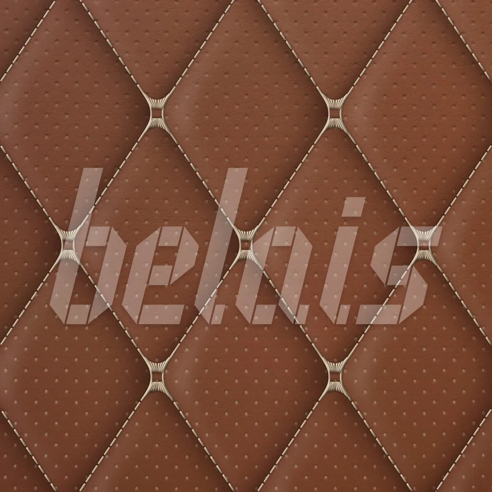 Ekokozha стёганая &quotintipi&quot Diamond (paprika/beige width 1.35 M thickness 5.85mm) perforation #15092 | Дом и сад