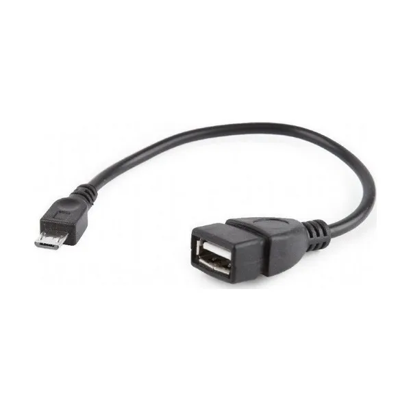 USB удлинитель GEMBIRD A-OTG-AFBM-03(15 см) черный