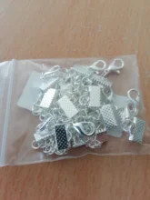 10 unids/lote de broches de cierre de cuerda de cuero con cadenas, cierres de langosta, conectores para pulsera, accesorios para fabricación de joyas Diy