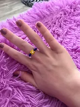 AOMU 2020 Bobemia anillos verano colorido anillo de cuentas para las mujeres los niños joyas BOHO Beach moda anillos ajustable
