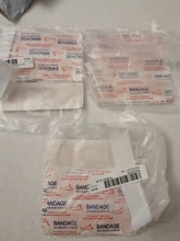 Tiras adhesivas para vendaje de yeso y Hemostasia, a prueba de agua, cojín transpirable adhesivo para vendaje de primeros auxilios, 20/40/60/100 Uds.