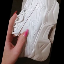 Zapatillas gruesas vulcanizadas informales para mujer, zapatillas de plataforma alta con cordones, color negro, 2020