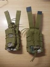 Bolsa táctica Molle para munición M4 M14 AK Airsoft, estuche de bolsillo abierto para Rifle, estuche para pistola Mag, accesorios de caza