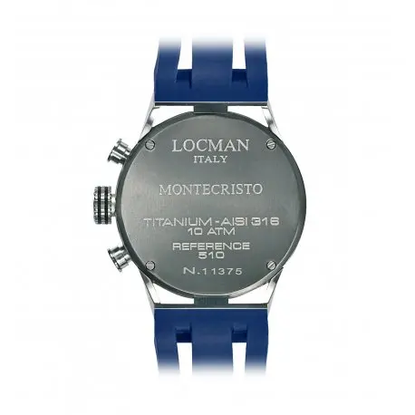 Кварцевые часы Locman с хронографом 051000BKFBL0GOB