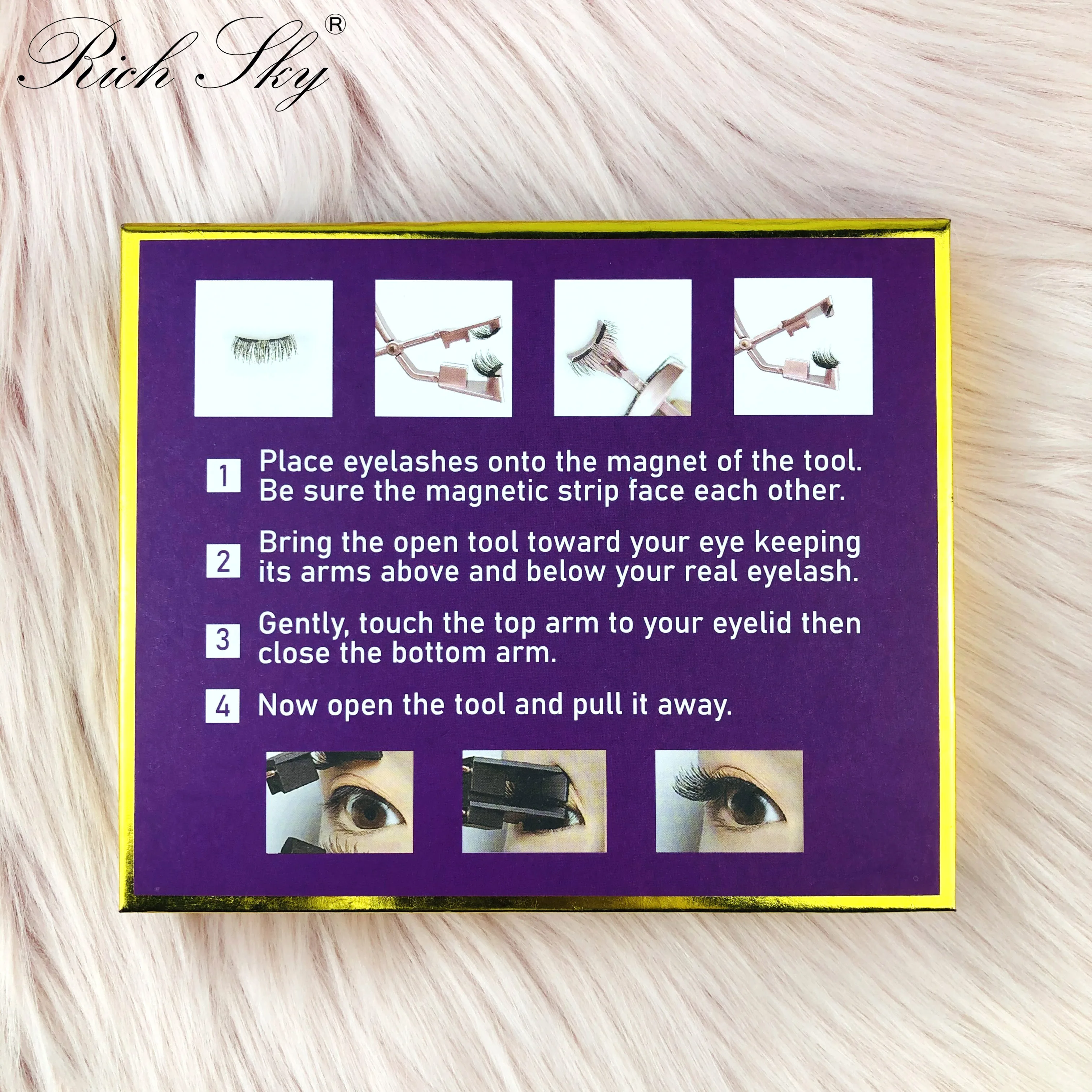 Rich Sky New Style Lashes 8d Quantum Magnetic Eyelash Suit Four pairs of eyelashes and Quantum Eyelash clamp Rich Sky New Style Lashes 8d Quantum Magnetic Eyelash Suit Four pairs of eyelashes and Quantum Eyelash clamp