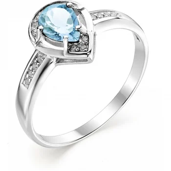 

Alcor ring with Topaz and cubic zirconia