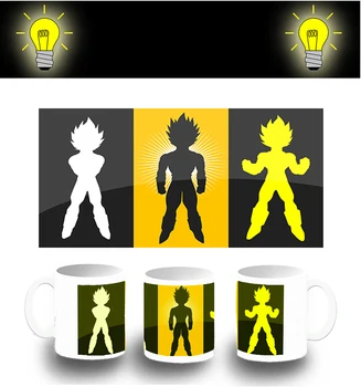 

CUP PHOTOLUMINESCENT VEGETA DRAGON BALL SUPER glitter mug