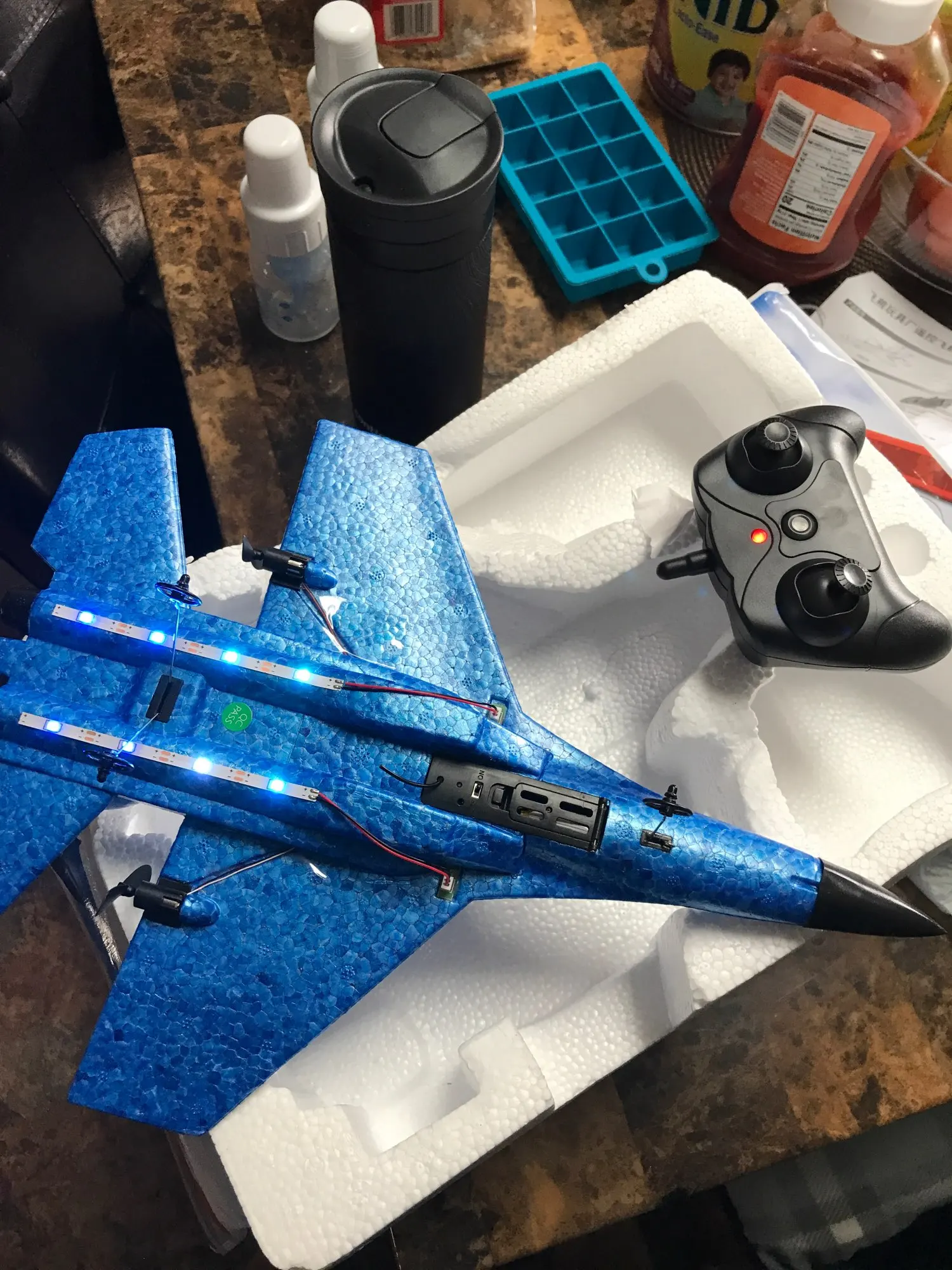 Attachment image review on RC Foam Aircraft SU-35 Plane 2.4G Radio Control