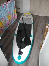 Tabla de paddel surf y SUP con kit de reparación, juego con bolsa, aleta, remo, bomba de aire, correa de pie