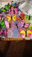 Wedding-Decoration House Artificial Butterfly Plastic 12pcs 8-Colors 5cm Scrapbooking