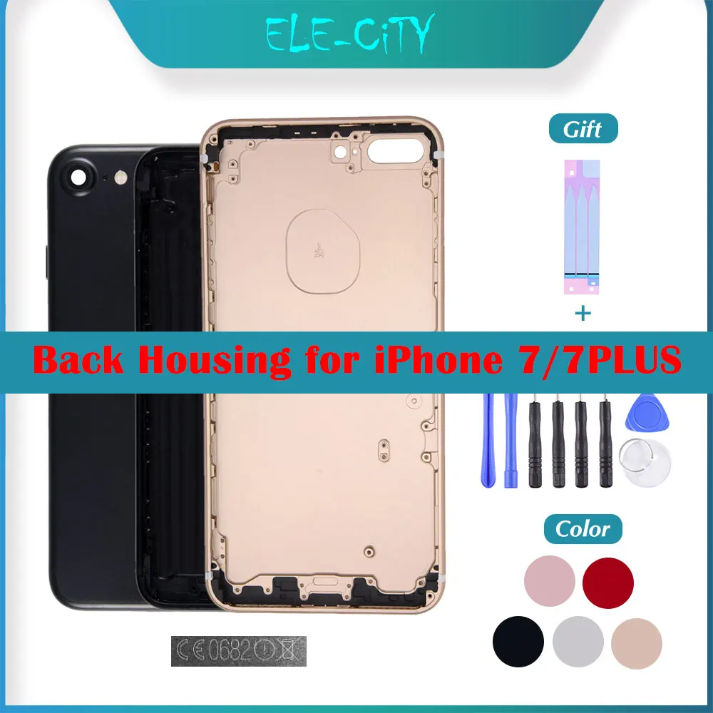 OEM задняя крышка корпуса для iPhone 7 Plus средняя рамка Шасси со стеклянными боковыми