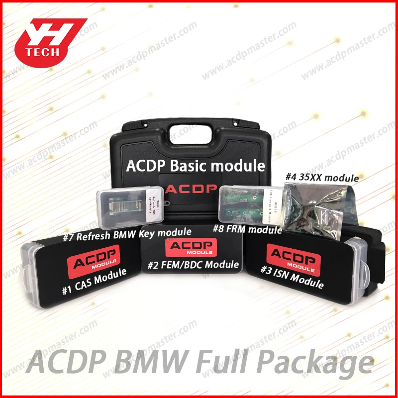 

Yanhua Mini ACDP Full Package for BMW CAS1/2/3/3+/4/4+ FEM/BDC add key all-key-lost mileage reset Key refresh FRM Footwell