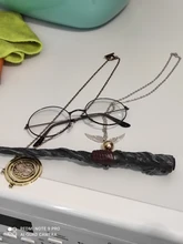 Collar de Metal con colgante de reloj de arena, colgante de 360 grados