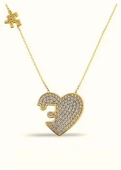 

Puzzle'ımın Part Heart Gold Necklace 02-360-K1155