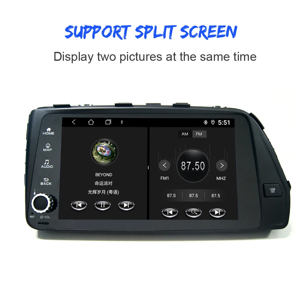 ONKAR Android 9,0 Pie автомобильный dvd-плеер для hyundai Reina Verna Solaris поддержка SWC камера gps навигация головное устройство