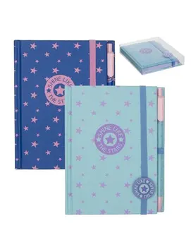 

Notepad with pen Stars