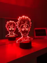 Led-Night-Light Table-Lamp Hinata-Figure Manga Gadget Bedroom-Decor Acrylic Anime Haikyuu