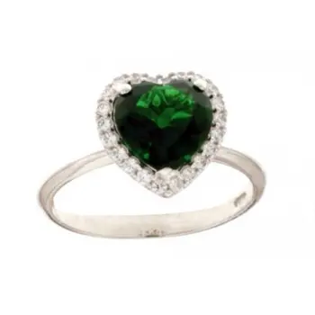 

Gold Women Ring With White Heart 803321732553