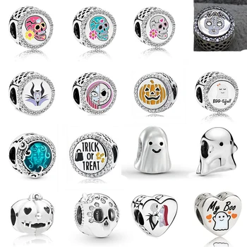 

High Quality New Fashion Happy Halloween Haunted House Taro Pumpkin Beaded Original Female Diy Bracelet Necklace Jewelry Gift