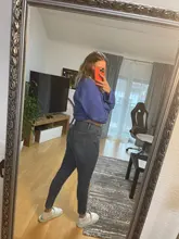 De invierno más grueso terciopelo de las mujeres de Vaqueros cintura alta ajustados Simple de lana caliente Slim damas Casual pantalones de Vaqueros pitillo