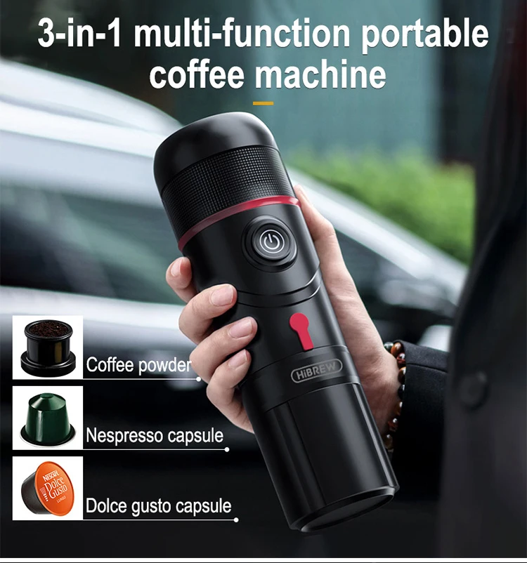 

Portable Car Coffee Marker Camp Coffee Gear Outside Espresso Machine Capsule Coffee Office Coffee Lover