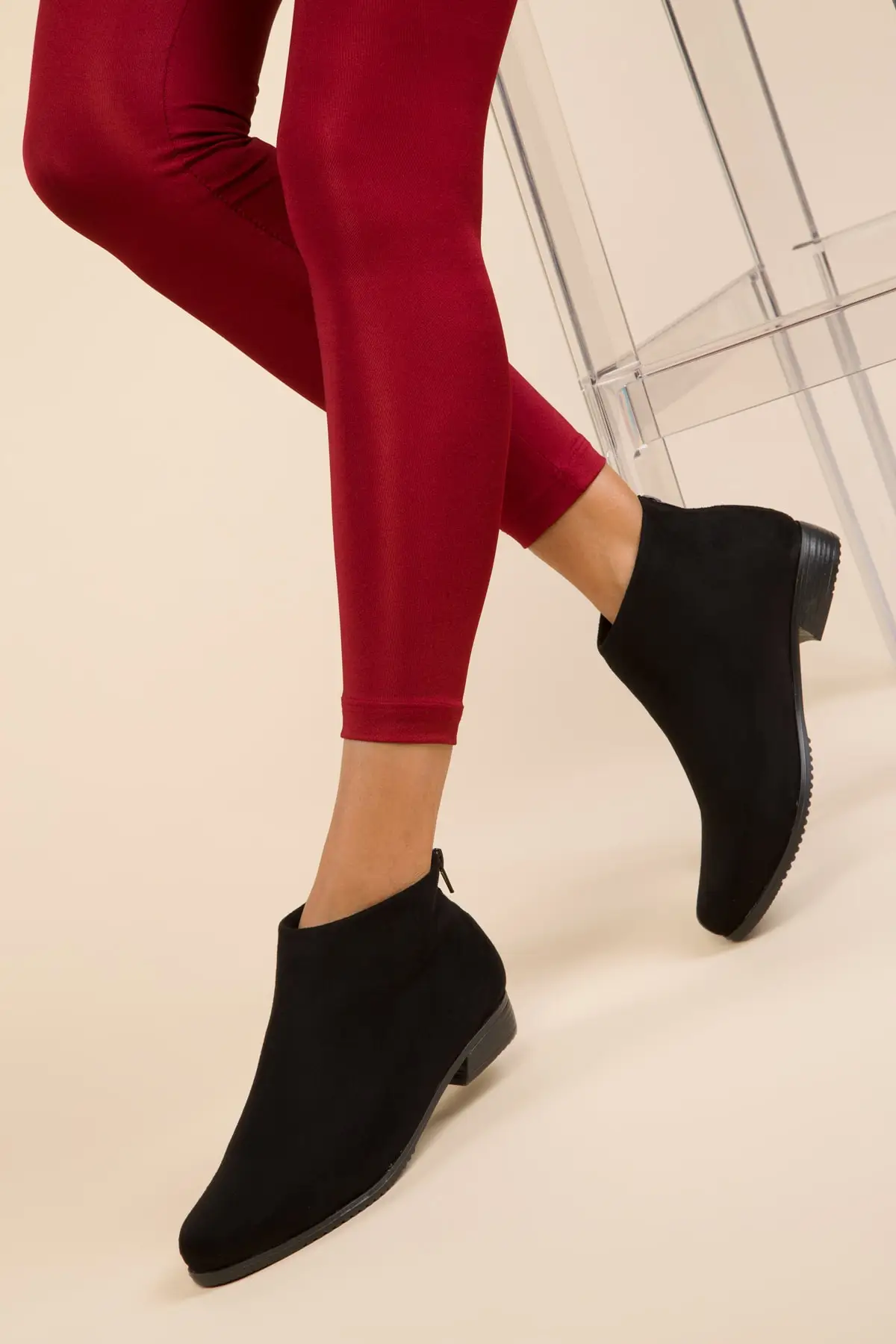 ladies low heel ankle boots