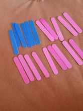 Mini limas 20 piezas para uñas, herramientas de manicura, limas artificiales, desmaquillantes desechables para cutículas, callos de media luna delgados