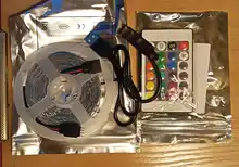 Lamp Tape Ribbon Strip-Light Alexa-Adapter LED Wifi-App Flexible 2835 5M-30M RGB 