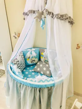 

Комплект в круглую/овальную кроватку "Луняша-2" Комплекты в круглую/овальную кроватку