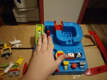 Juguetes educativos para niños, pista de aventura, juegos de mesa, Rail, coches mecánicos, estacionamientos, regalos de Navidad para niños