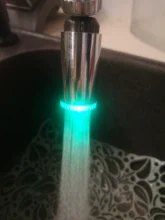 Temperature-Sensor Faucet Light Shower-Head Kitchen-Tap Bathroom-Crane LED for Changing-Glow