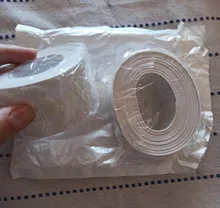 Cinta de sellado autoadhesiva, adhesivo impermeable para pared de baño y cocina, 3,2 metros, PVC blanco