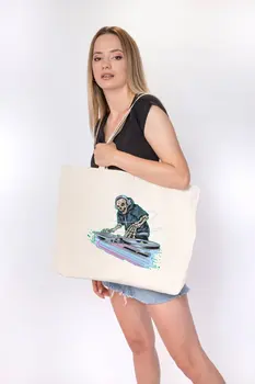 

Angemiel Bag Big Air Skeleton DJ Shopping Beach Tote Bag
