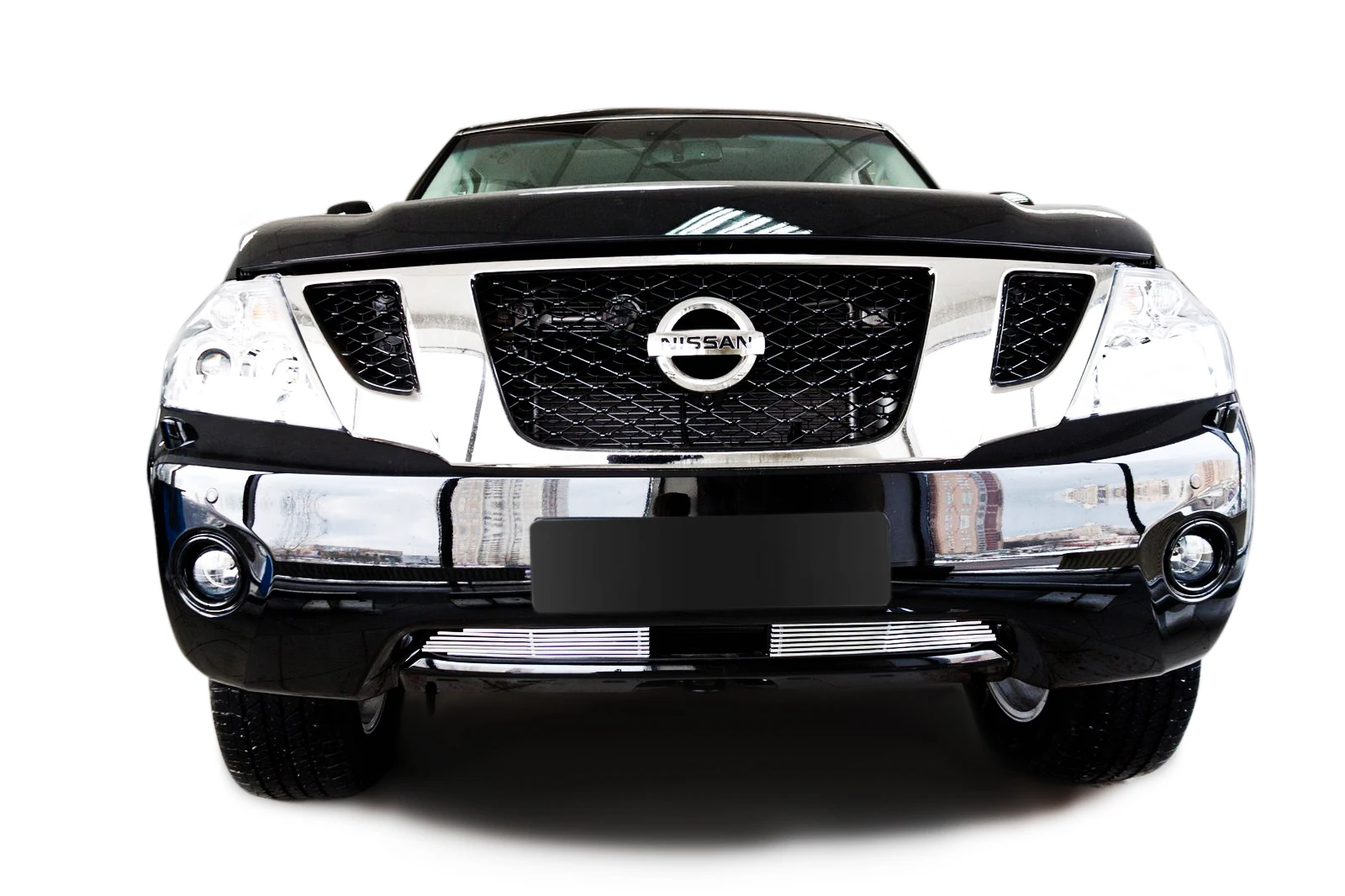 Накладка решетки бампера Fancycar для Nissan Patrol VI Y62 (2010+) нижняя профиль 6 5 мм