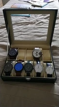 Caja de almacenamiento de reloj de cuero PU para hombre, organizador mecánico con 2/6/10/12 ranuras, expositor de relojes, Cajas de Regalo de joyería