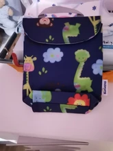 Sunveno-Bolsa de pañales para bebés, organizador reutilizable impermeable con impresiones de moda, bolsa de tela húmeda/seca, bolsa de almacenamiento para mamás, bolsa de pañales de viaje