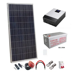 

Solar Kit 12v 150w/300w with multi-function inverter 800w GEL TPG250 PLUSENERGY