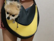 Bolso de mano Oxford para transportar mascotas al aire libre, bandolera de un solo hombro, malla cómoda, bolso grande de hombro de viaje, máximo 6kg
