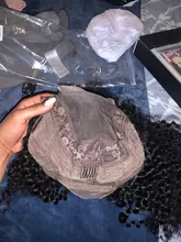 RESHINE-Peluca de pelo rizado de Mongolia, cabello humano con encaje frontal 13x4, 180%, 13x6, cierre de encaje rizado, prearrancado