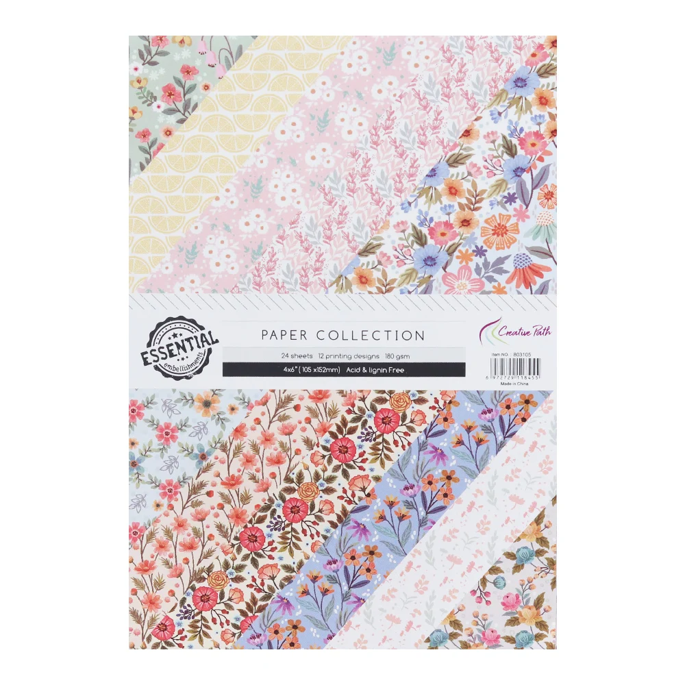 창의적인 길 6x4 인치 스크랩북 종이 용품 공예 카드 제작 재료 장식 배경 종이..