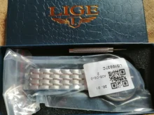 LIGE-Reloj de lujo con correa de acero dorado rosa para mujer, accesorio de pulsera resistente al agua, de marca superior