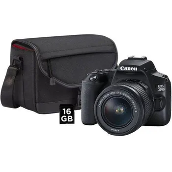 

Digital camera reflex canon eos 250d + 18 - 55 + book and sd Card 16gb