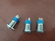 Switch Ring-Lamp-Power Symbol-Button Led-Light Metal 16mm Waterproof Self-Lock NO 1NO1NC